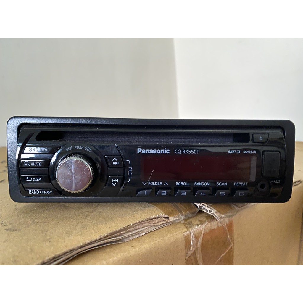 國際牌panasonic Cd Usb Mp3 汽車車用音響主機cq Rx550t Bmw 6 蝦皮購物