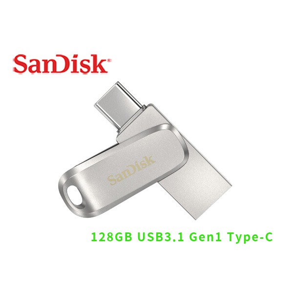 Sandisk Ultra Luxe 128GB USB3.1 OTG Type-C 雙用 隨身碟 SDDDC4