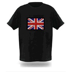 FM047 大英國旗(EL聲控發光T恤)