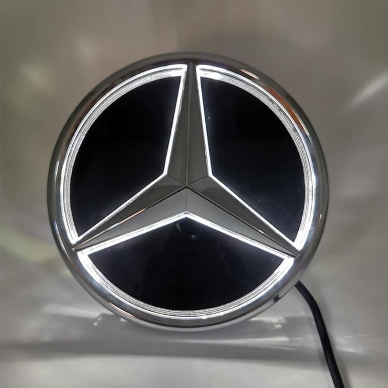 賓士 3D 鏡面 立體LED 水箱罩 發光 中網標 LOGO BENZ W205 W212 W176 W246 C系