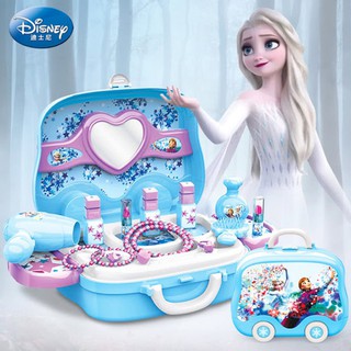 迪士尼 冰雪奇緣 梳妝化妝手提箱 玩具家家酒玩具 生日禮物 frozen