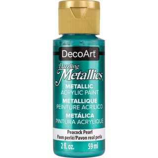 DecoArt 孔雀珍珠色 59 ml Dazzling Metallics 閃耀金屬壓克力顏料 - DA314
