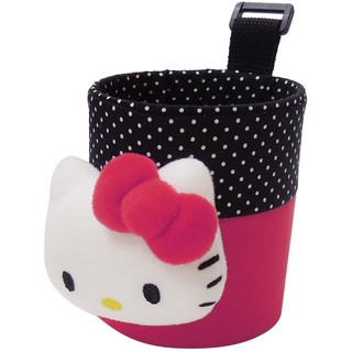 Hello Kitty點點風-冷氣孔掛袋 無嘴貓 kitty 凱蒂貓 三麗毆 冷氣 手機 置物桶 收納桶