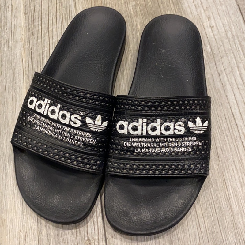 二手男鞋 正品Adidas男生運動拖鞋 (尺寸:US12)