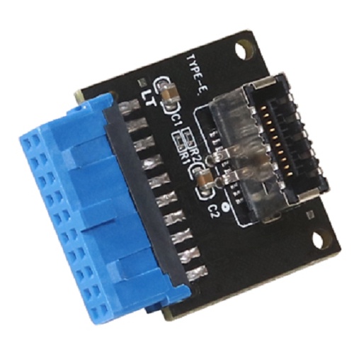 伽利略 USB3.2 Gen1 19 to 20 pin 轉接卡(U31920)