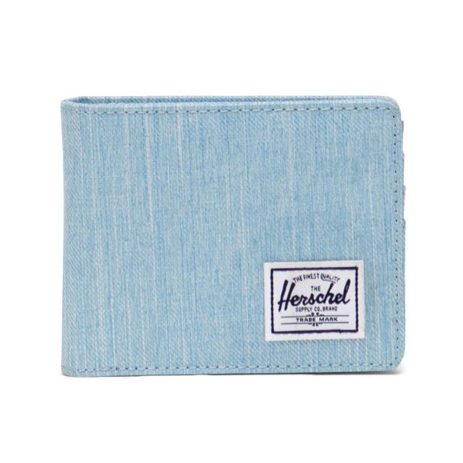 HERSCHEL 10766-04690 ROY RFID WALLET 帆布零錢袋 短夾 (淺藍丹寧) 化學原宿