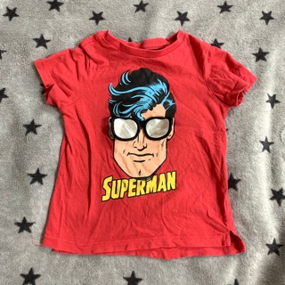 二手童裝 SUPERMAN x cotton on kids 超人立體墨鏡🕶️設計短袖上衣/T恤 男童男寶1-2.5歲