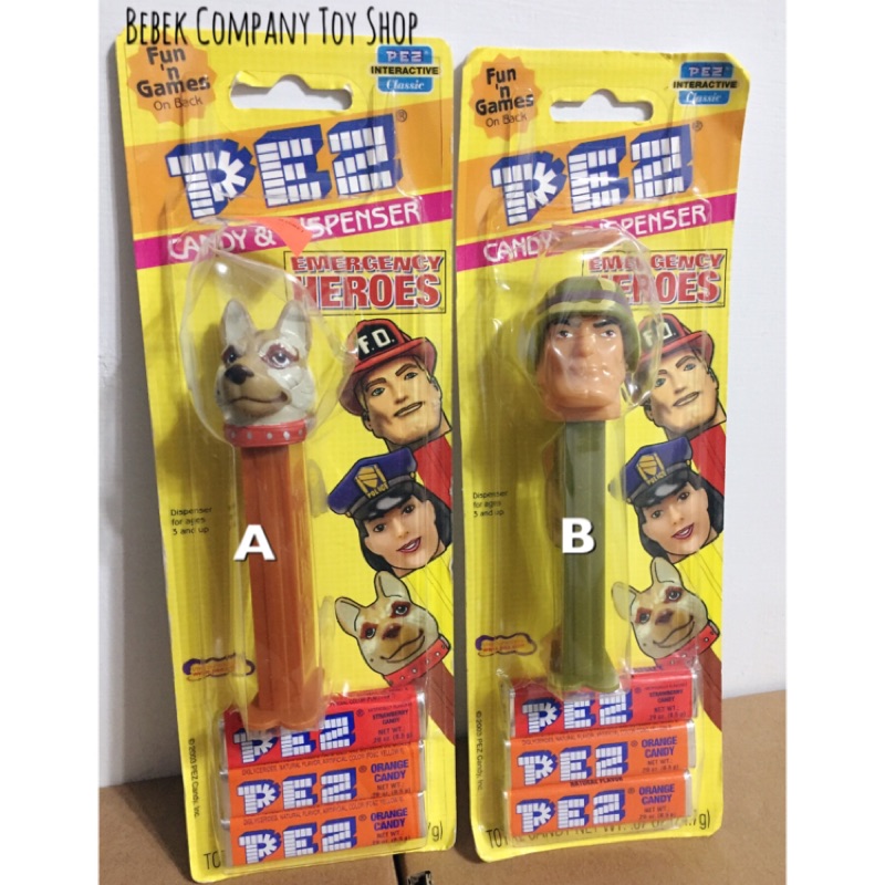 美國🇺🇸 絕版 vintage pez 貝思 皮禮士 糖果盒 給糖器 絕版玩具 Emergency Heroes