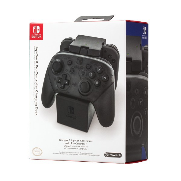 Switch周邊 NS原廠授權 POWERA JoyCon &amp; Pro控制器 充電座