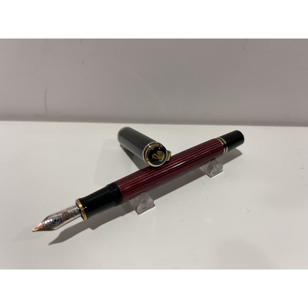百利金 Pelikan M400 14K M尖 紅色 鋼筆