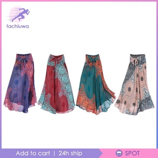[tachiuwaTW] 女版長嬉皮舞廳裙子吉普賽禮服波西衣服裙子藍色