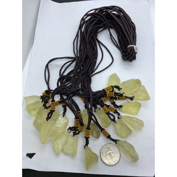 D2486天然水晶原礦/黃水晶/不規則隨型/項鍊 墜飾