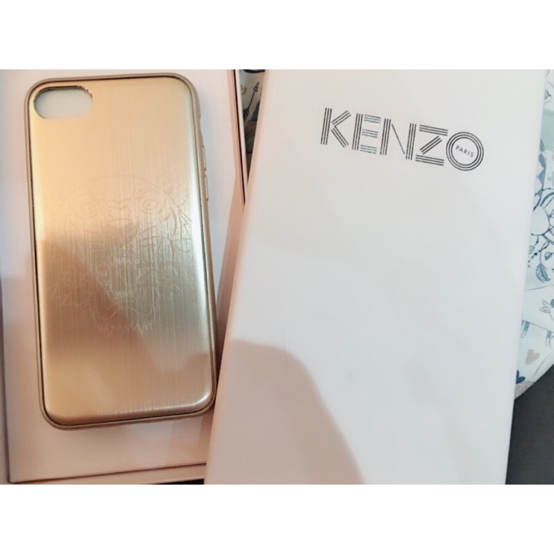 全新正貨現貨 Kenzo 虎頭 i8 iPhone 金色全包手機殼 全包手機保護套 kenzo鋁套 4.7軟殼 高田賢三