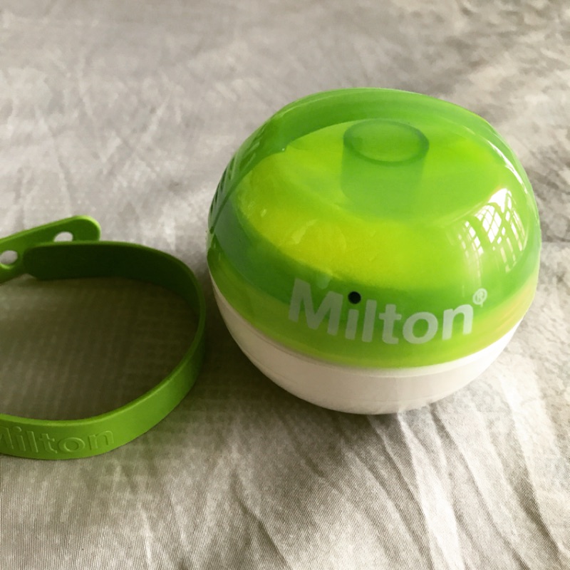 英國米爾頓 Milton 攜帶式奶嘴消毒球-（大地綠）+ 迷你消毒錠10入
