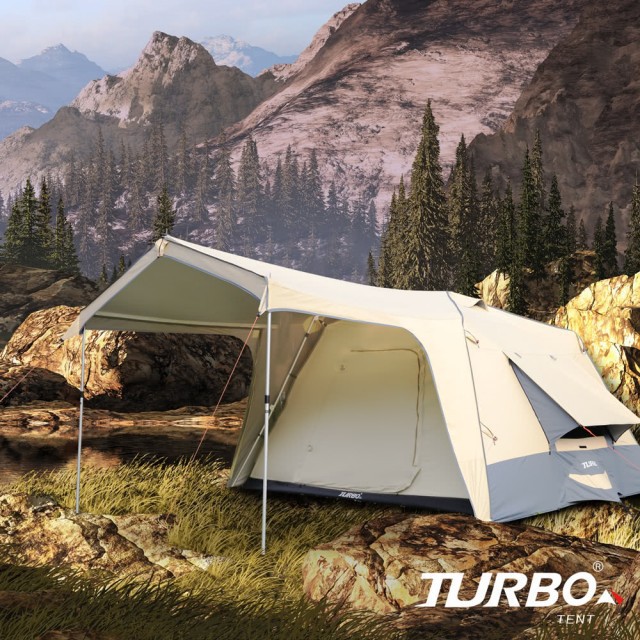 【Turbo Tent】Turbo Lite 300 3代一房一廳八人帳篷第3代(一房一廳 家庭帳) 現貨 廠商直送