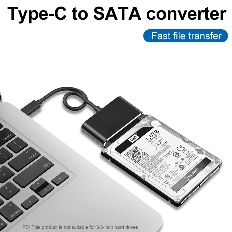 【大媽電腦】新品 Type-C轉2.5吋 SATA 硬碟轉接線 _ Type-C轉SATA 有  黑色、銀色可選