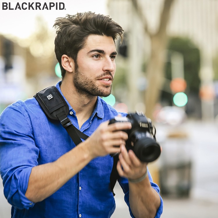 我愛買＃美國BlackRapid快槍俠RS-4 Classic經典Retro單眼相機減壓揹帶減壓相機揹帶單眼背帶單反背帶