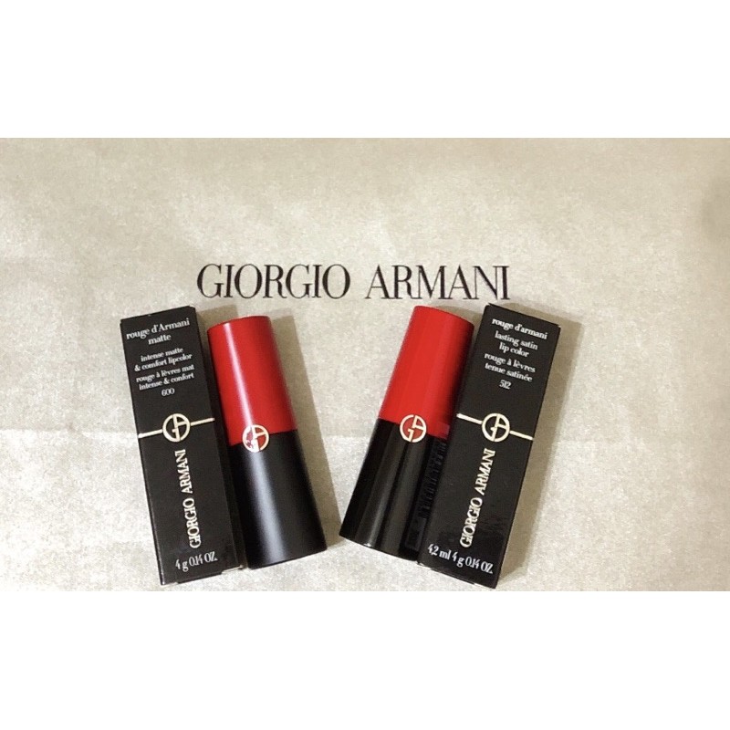 現貨 Giorgio Armani 亞曼尼 GA 奢華訂製柔霧唇膏、奢華訂製絲絨唇膏