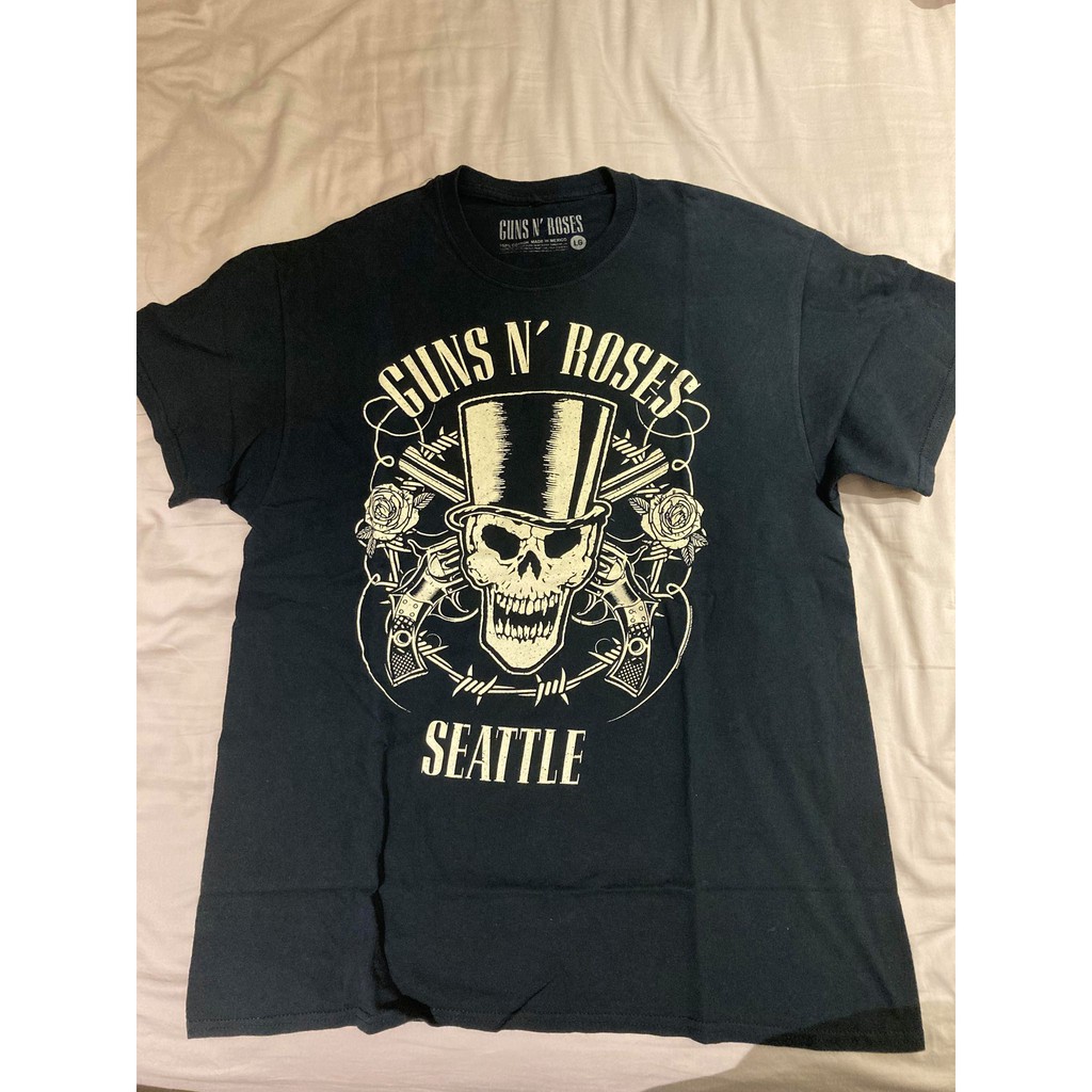 全新 Gun's N Roses 槍與玫瑰 短袖上衣 短T 槍花 西雅圖演唱會限定款 Axl Rose Slash