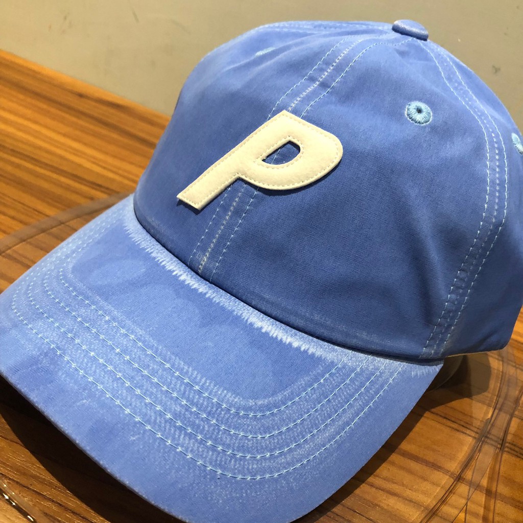 英國 PALACE REACTO P6-PANEL 大P logo 復古刷色 感溫 變色 老帽 全新 現貨 藍色