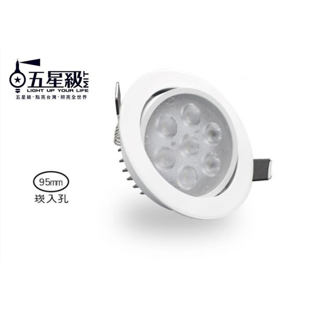 [佳源照明] LED 10W 投射崁燈  / 天花燈 / 櫥櫃燈 (崁孔9.5cm)