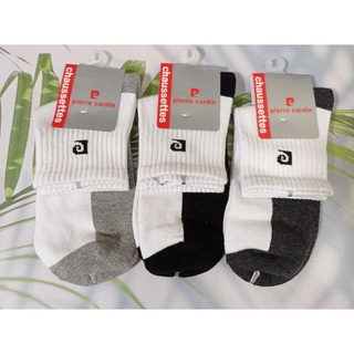 【MM小品】3雙99 皮爾卡登1/2休閒襪 24-28cm 男襪 1/2襪 休閒襪 襪子 陰陽襪 PC-204D