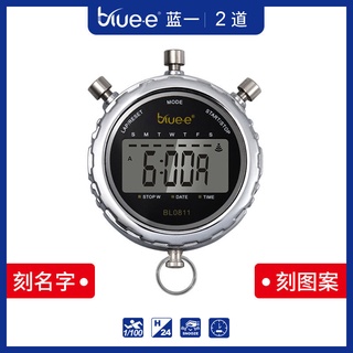 單排高清秒錶計時器電子裁判運動跑錶日曆定時鐘定製/BL0811