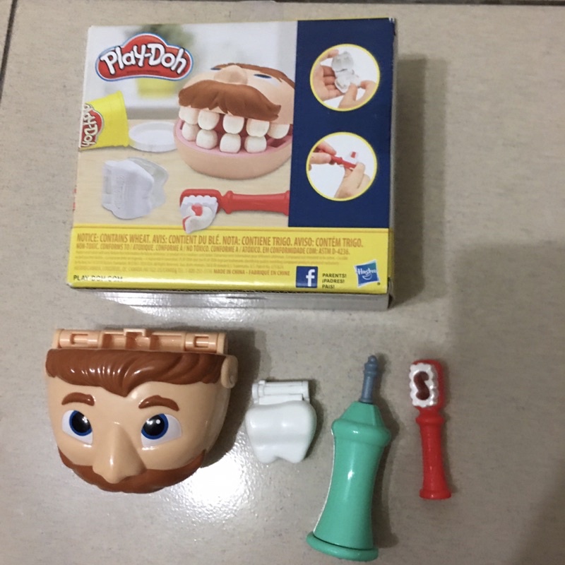 二手兒童玩具 培樂多黏土 天才小牙醫迷你版/牙醫遊戲組