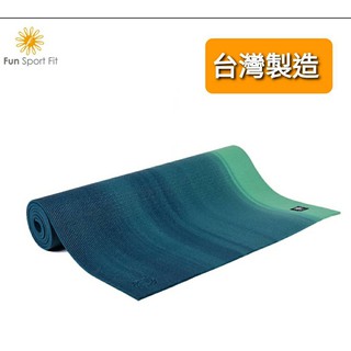 尼莫體育 Fun Sport fit 雲之境-深呼吸專業瑜珈墊(漸層綠) 6mm 送吉尼亞瑜珈背袋 台灣製