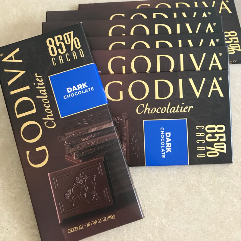 GODIVA 85%黑巧克力磚 賞味期限2022/09/06