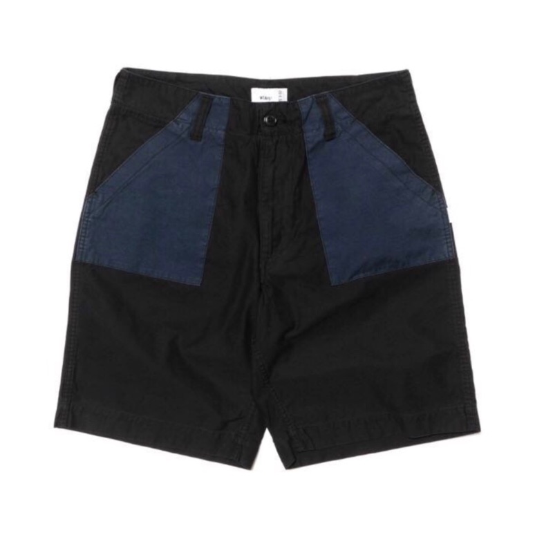 WTAPS BUDS SHORTS 18SS M號 黑色 短褲 拼接口袋軍褲