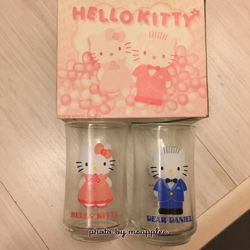 Hello Kitty &amp; Dear Daniel 玻璃對杯