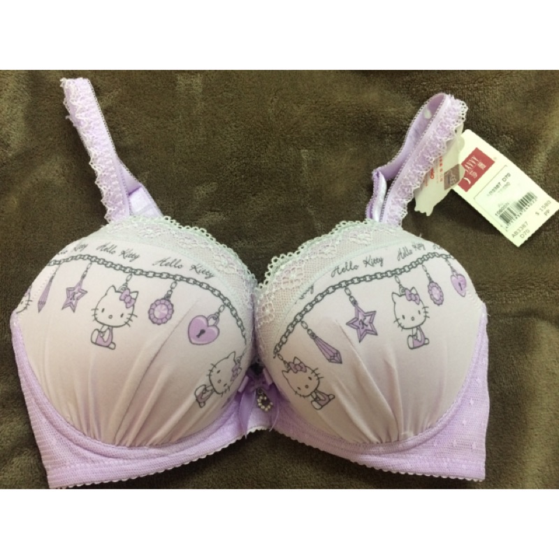 華歌爾特賣會 莎薇Hello Kitty內衣 70D 32D 紫色