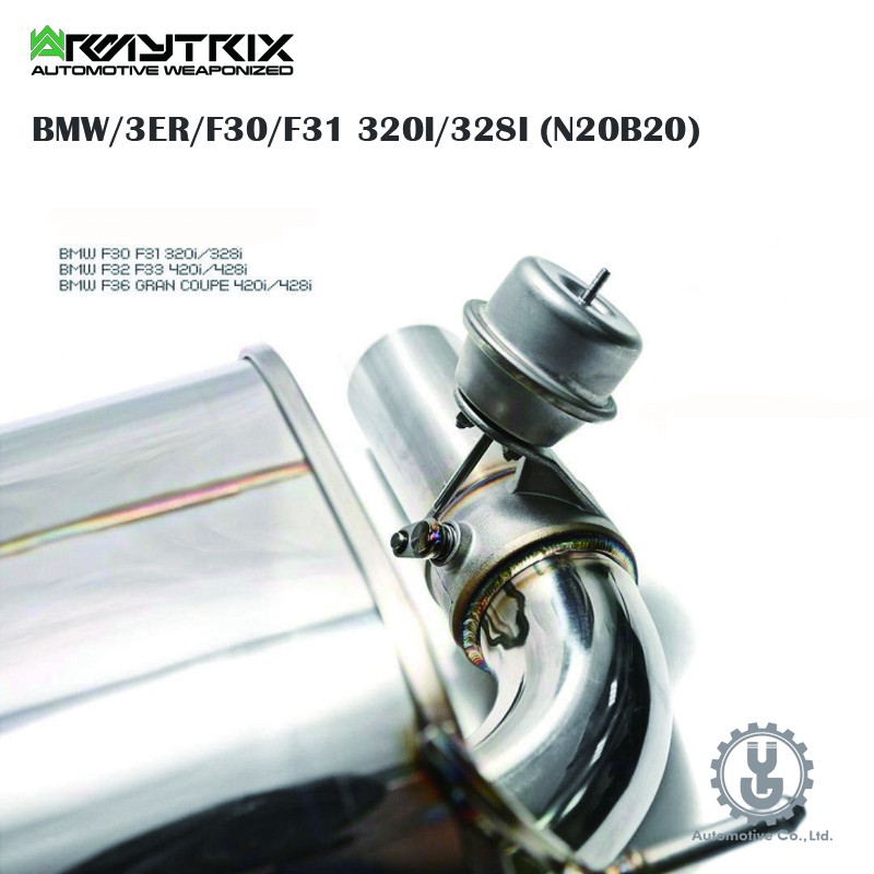 【YGAUTO】Armytrix BMW/3ER/F30/F31 320I/328I (N20B20)排氣系統 正品空運