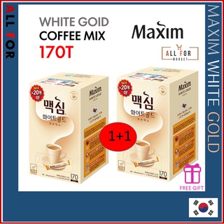 Maxim Mocha White Gold 馬克西姆摩卡白金溫和 速溶咖啡混合 170T。 3 合 1。來自韓國首爾