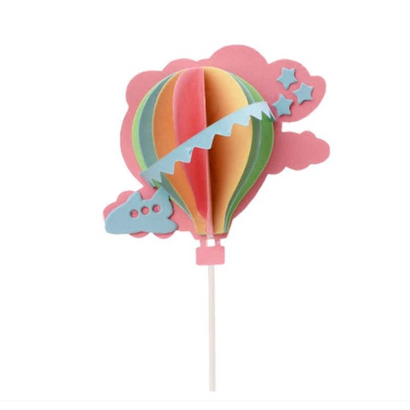 [全新現貨］蛋糕裝飾插牌立體熱氣球
