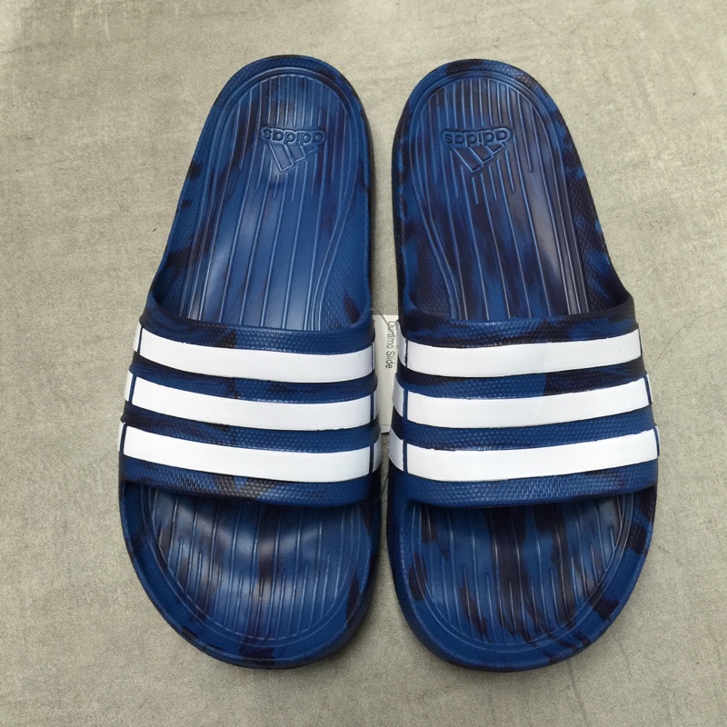 Adidas duramo slide 藍色 潑墨 迷彩 防水 拖鞋 男女 S80967