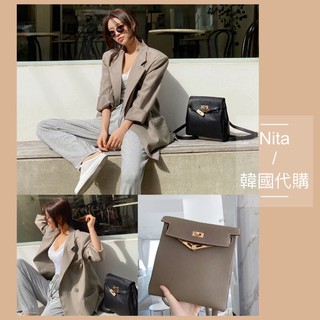 #Nita韓國帶回代購東大門togo真皮凱莉鎖孔肩背包後背包