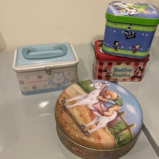 史奴比 米奇 米妮 曲奇小熊 高質感馬口鐵餅乾盒 蛋糕盒 包裝盒 喜餅盒 收納盒 收藏盒 禮盒 烘培包裝 方形鐵盒
