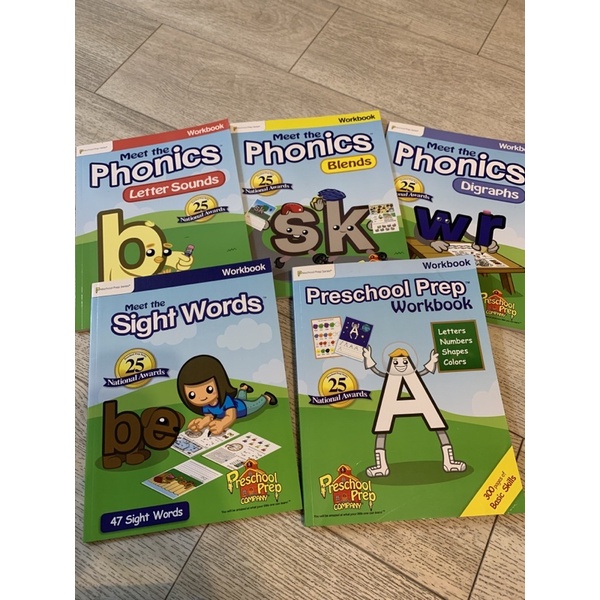 【美國PreSchool Prep】WorkBooks 練習本 套組(5本) (正版)
