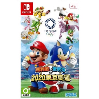 Nintendo Switch 瑪莉歐&amp;索尼克 2020東京奧運 (盒裝中文版) 二手近全新