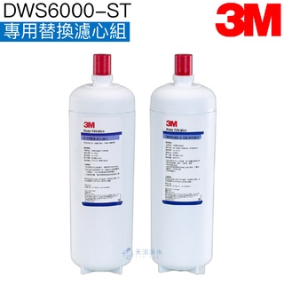 【3M】DWS6000-ST專用替換濾心組《P-165BN+DWS6000-C-CN》【智慧型雙效淨水系統｜3M經銷】