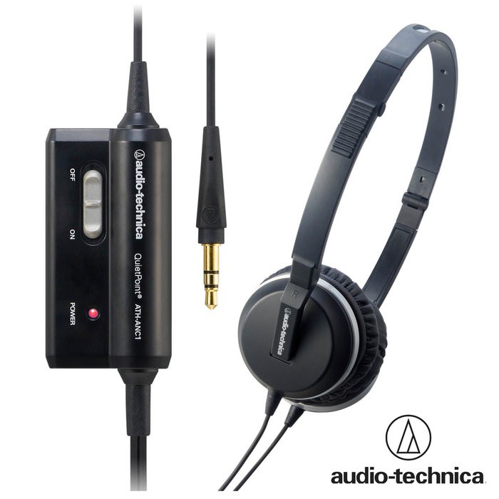 Audio-Technica 鐵三角 ATH-ANC1 薄型折疊式抗噪耳罩式耳機