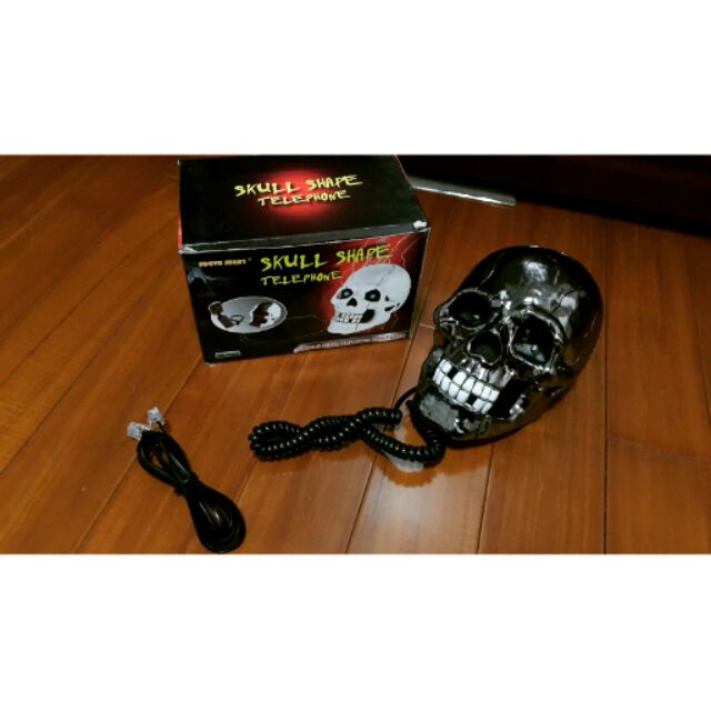 骷髏骷髏 骷髏頭電話 SKULL SHAPE TELEPHONE