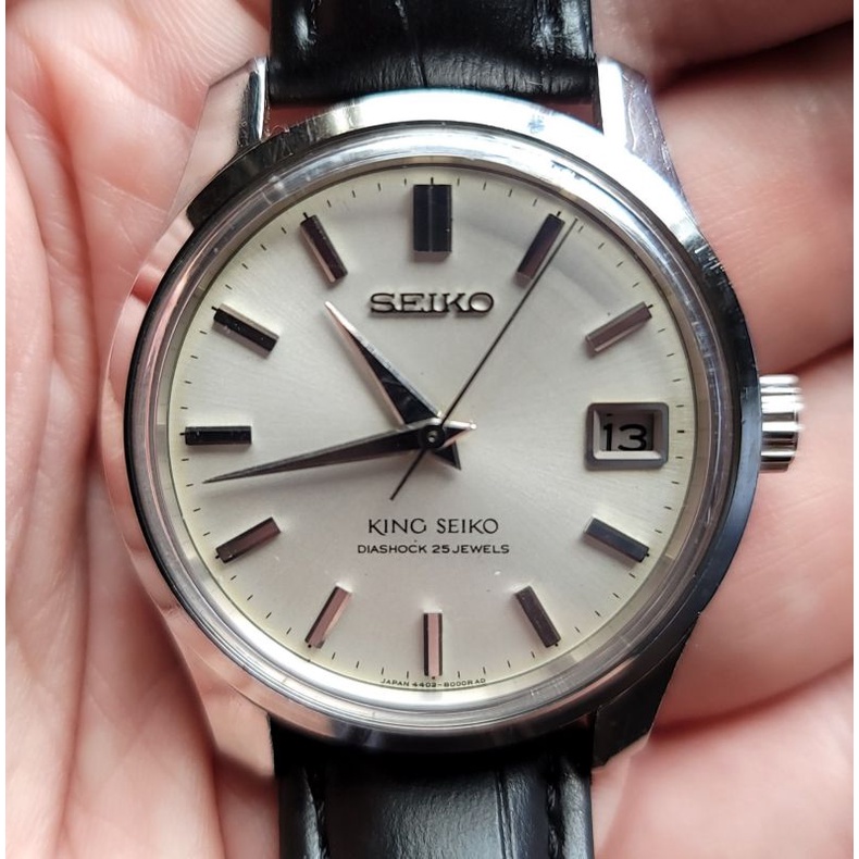 1965 King Seiko 44KS 4402-8000 保養 +4s日秒差 手動上鍊 有日曆 金牌 精工 古董手錶