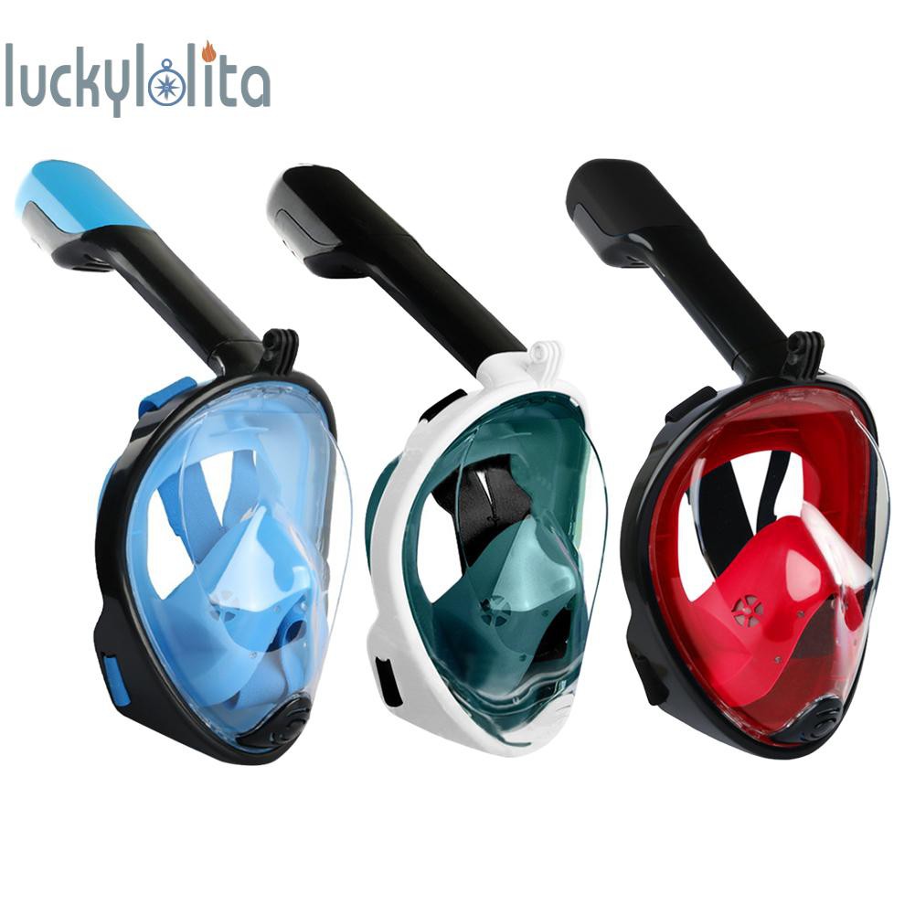 Luckylolita 全臉水肺浮潛面罩水下潛水呼吸器護目鏡 蝦皮購物