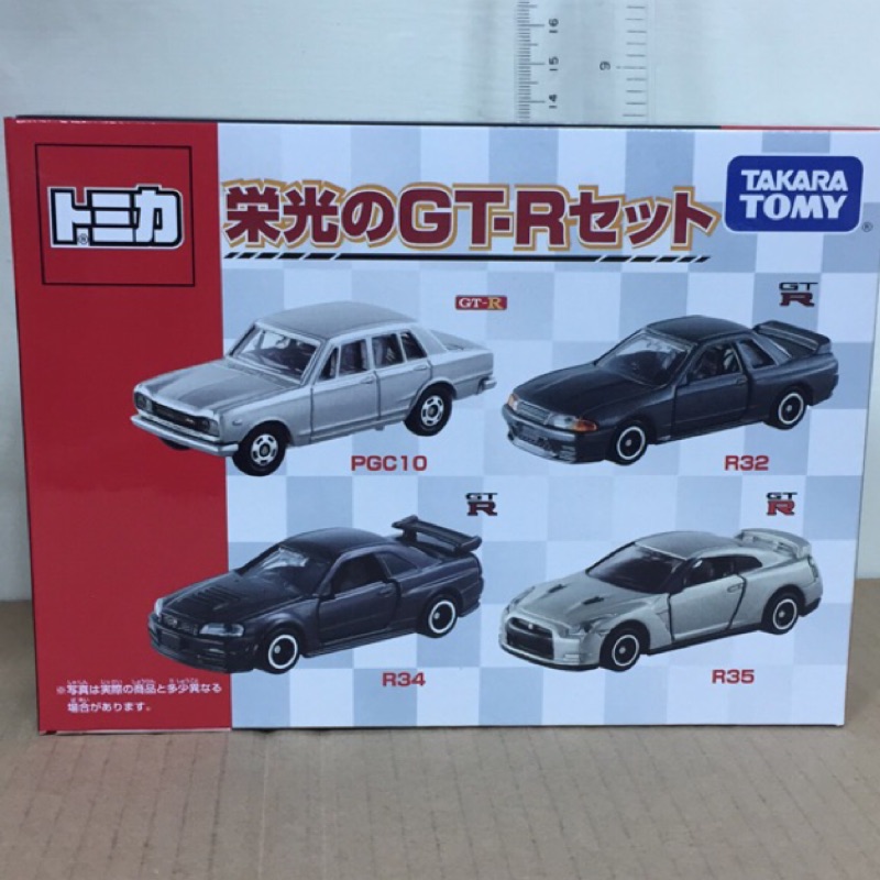 現貨 特價 代理版 tomica 多美小汽車 合金 榮光 GT-R  r32 r34 r35 pgc10 4入禮盒組