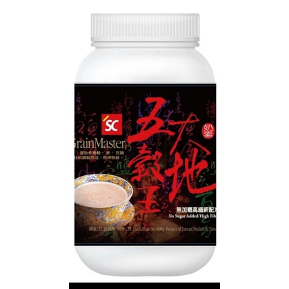 3點1刻 大地五穀王 無糖高纖（600g/罐）