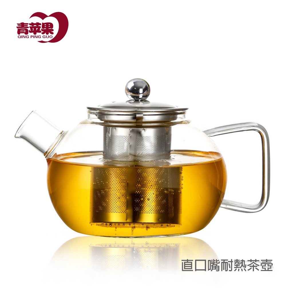 DELI 德力玻璃 養歆壺 1.0L 耐熱茶壺 玻璃壺 花茶壺 1000mL 含濾網 茶壺 泡茶壺