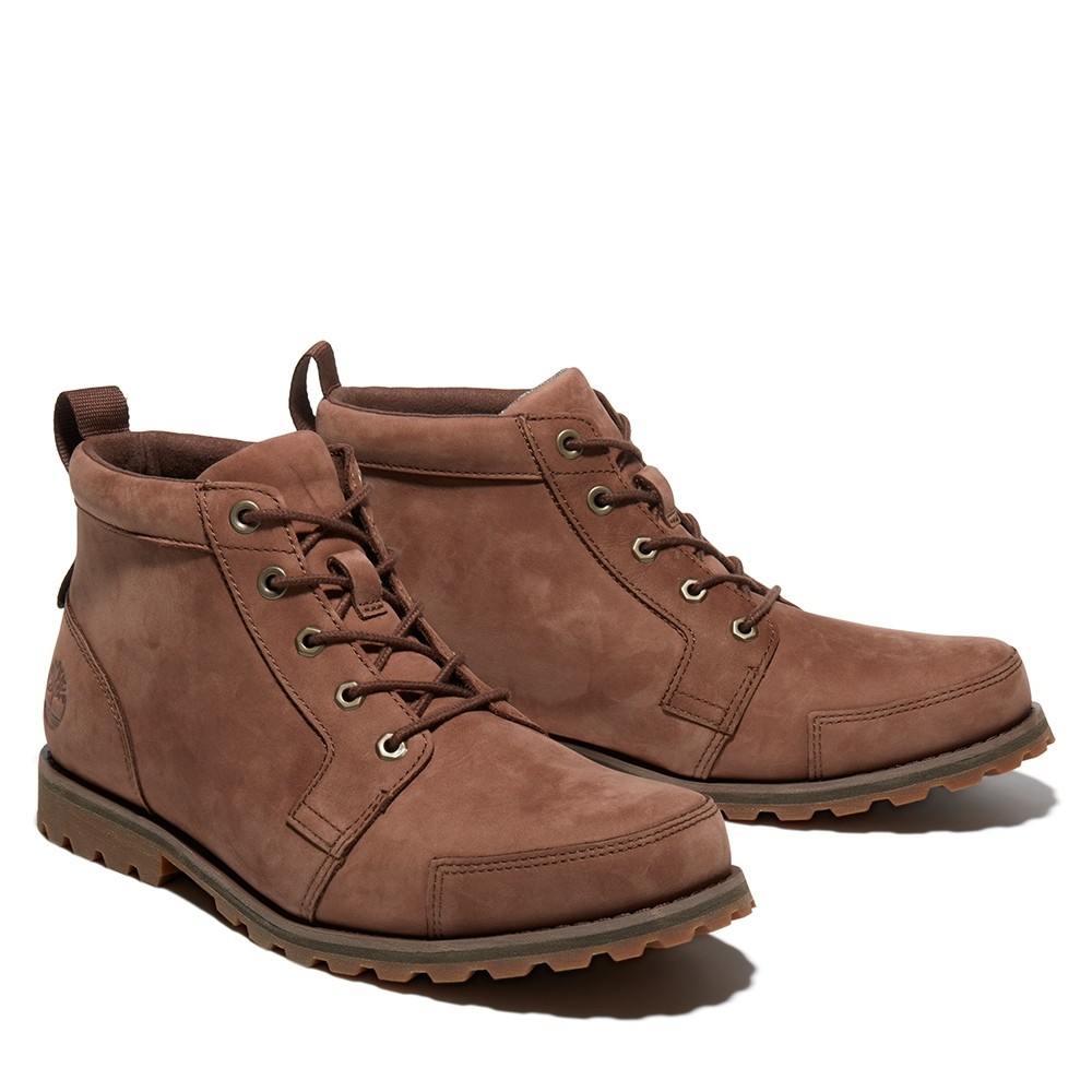 Timberland 男鞋中棕色磨砂革查卡靴a41zg 橡膠牛皮輕量化抗疲勞鞋墊休閒街頭穿搭 蝦皮購物